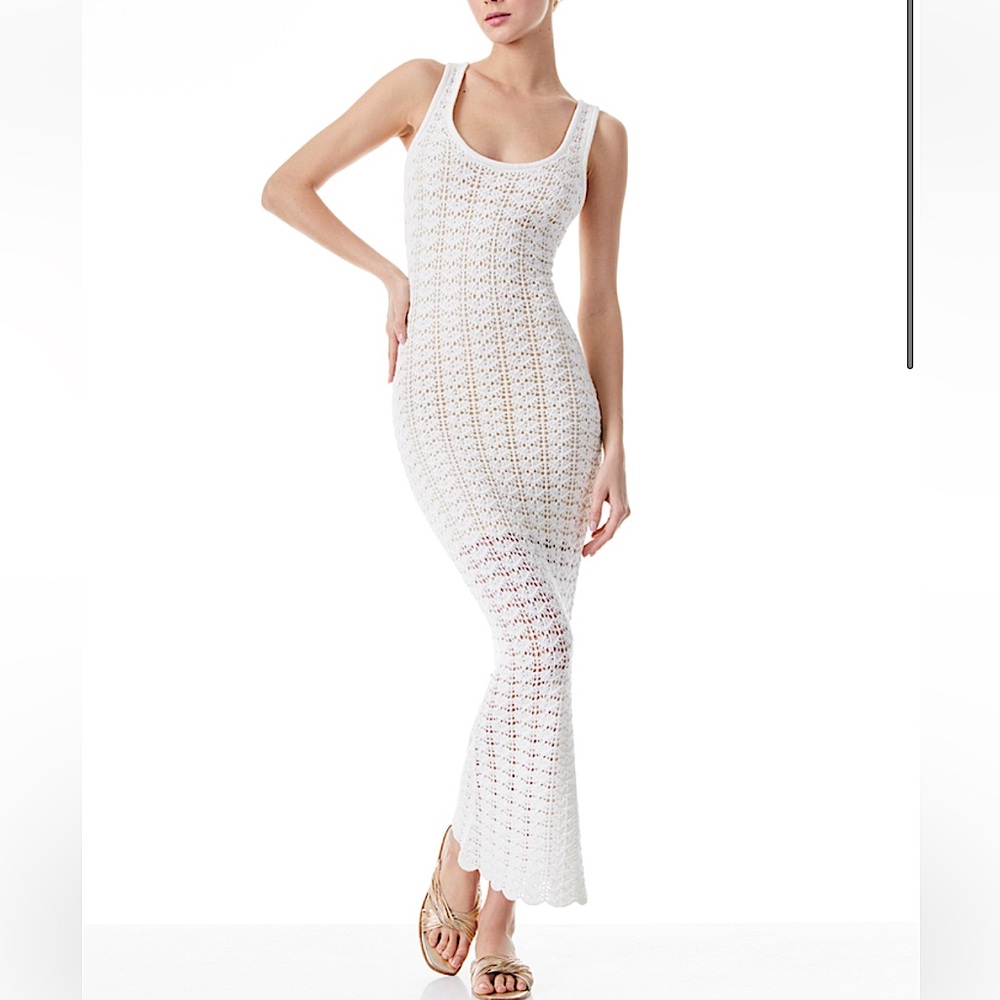Alice + Olivia VERONIQUE POINTELLE
SCOOP NECK DRESS - Picture 2 of 8